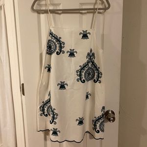 Zara Mini Dress with Embroidery Detail, XS